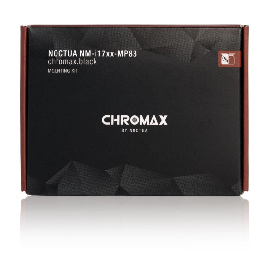 Noctua Mounting KIT LGA1700 - NM-i17xx-MP83-chromax.black, Air Tower Coolers - NH-D15 chromax.black, NH-D15S chromax.black