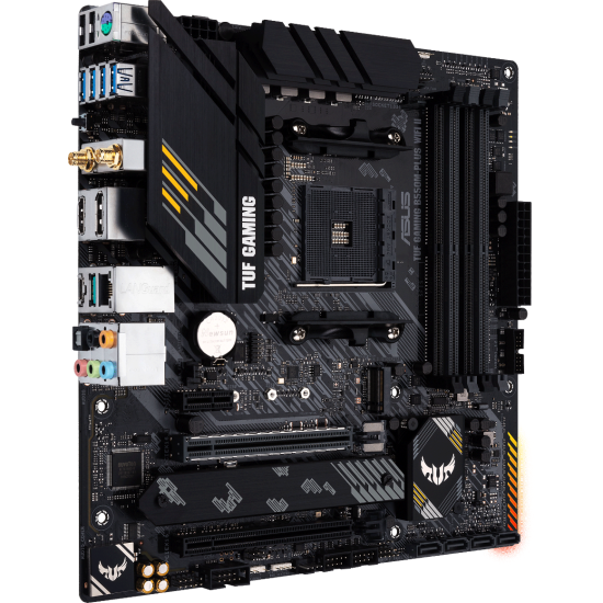 Motherboard ASUS TUF GAMING B550M-PLUS WIFI II, AMD AM4, micro ATX, 4x DDR4, dual M.2, Wi-Fi 6, PCIe 4.0, Aura Sync RGB