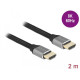 Delock Ultra High Speed HDMI Cable 48 Gbps 8K 60 Hz grey 2 m certified