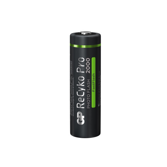 Rechargeable Battery GP R6 AA 2000mAh RECYKO + PRO Fast Flash GP-BR-210AAHCF-APCEB4 NiMH 4 pcs. pack GP