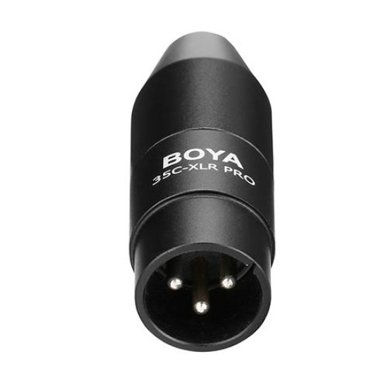 Конвертор BOYA 3.5mm TRS към XLR, 12-48V Phantom Power 35C-XLR Pro
