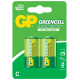 Цинк карбонова батерия GP R14 14G-U2 Greencell, 2 бр. в опаковка, BLISTER, 1.5V