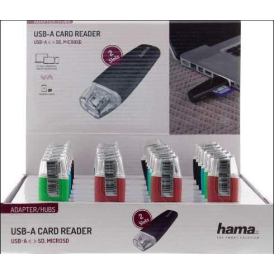 Hama USB card reader, USB 2.0, 200132