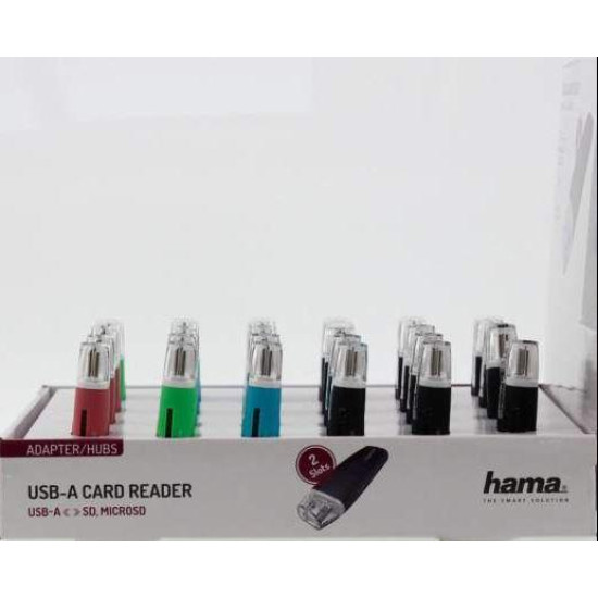 Hama USB card reader, USB 2.0, 200132