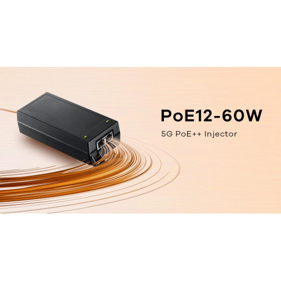Injector ZyXEL POE12-60W PoE, Gigabit, 60W