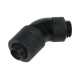 Компресионен фитинг Alphacool, 13/10 - G1/4, 45°, Въртящ се, Черен мат