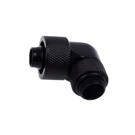 Alphacool Eiszapfen 16/10mm compression fitting 90° rotatable G1/4 - deep black