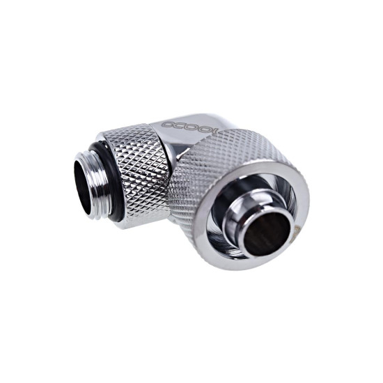 Alphacool Eiszapfen 16/10mm compression fitting 90° rotatable G1/4 - chrome