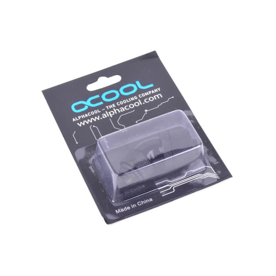 Компресионен фитинг Alphacool, 16/10 - G1/4, 45°, Въртящ се, Черен мат