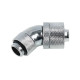 Alphacool 16/10 compression fitting 45° revolvable G1/4, chrome