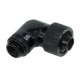 Alphacool 16/10 compression fitting 90° revolvable G1/4'', deep black