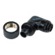 Alphacool 16/10 compression fitting 90° revolvable G1/4'', deep black