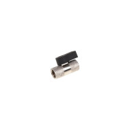 Alphacool 2-way ball valve G1/4 - Chrome