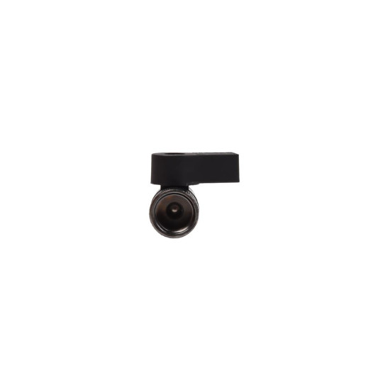 Alphacool 2-way ball valve G1/4 - deep black