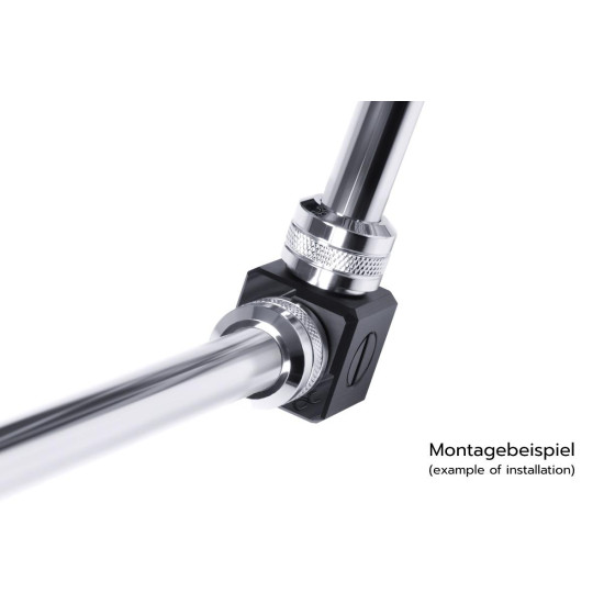 Терминал за свързване Alphacool Eiszapfen, G1/4 IT, 5 посочвен, Черен