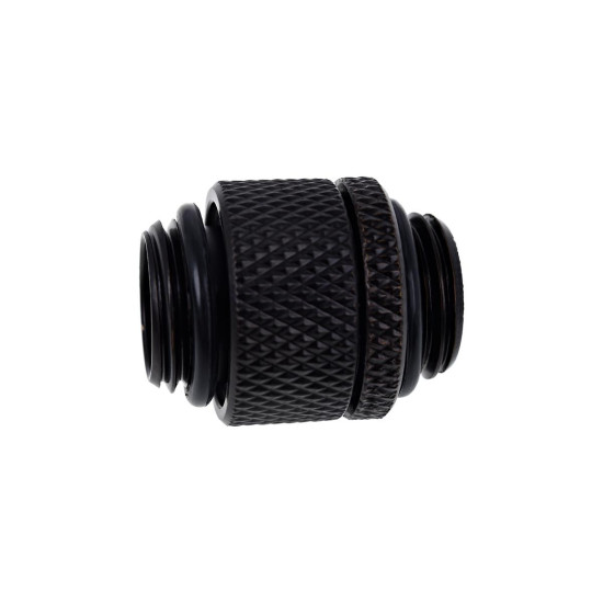 Alphacool Eiszapfen double nippel rotatable G1/4 outer thread to G1/4 outer thread - deep black