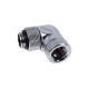 Alphacool Eiszapfen angled adaptor 90° rotatable G1/4 outer thread to G1/4 inner thread - chrome