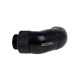Alphacool Eiszapfen angled adaptor double-45° rotatable G1/4 outer thread to G1/4 inner thread - deep black