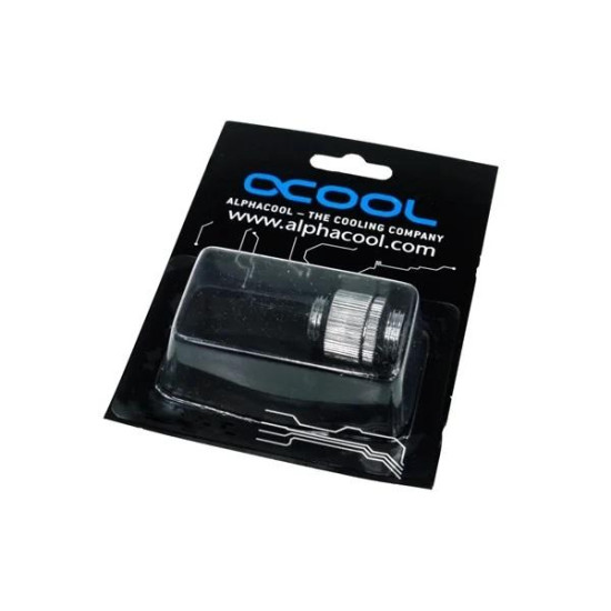 Alphacool HF double nipple G1/4'' outer thread to G1/4'' outer thread revolvable, chrome