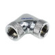 Alphacool HF L-connector 90° - G1/4 revolvable - 2x inner thread, Chrome