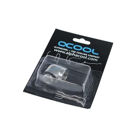 Alphacool HF L-connector G1/4 outer thread to G1/4 inner thread, chrome