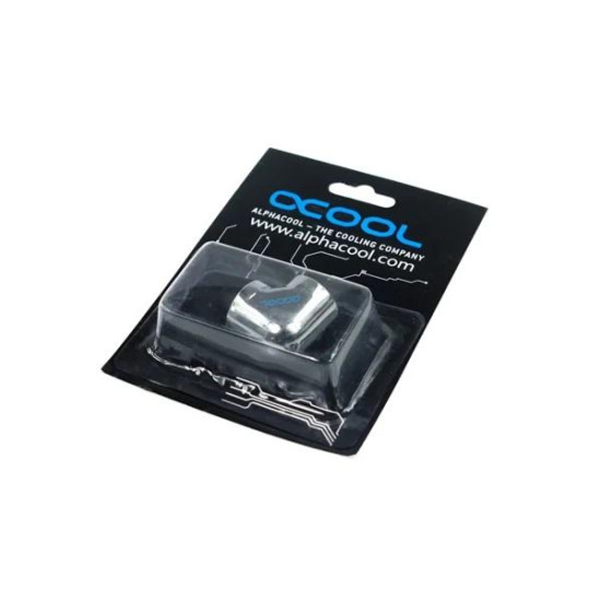 Alphacool HF L-connector G1/4 inner thread to G1/4 inner thread, chrome