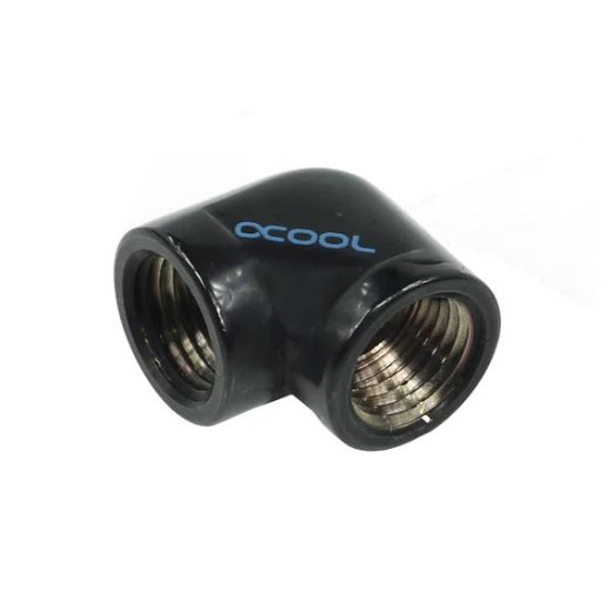 Alphacool HF L-connector G1/4 inner thread to G1/4 inner thread, deep black