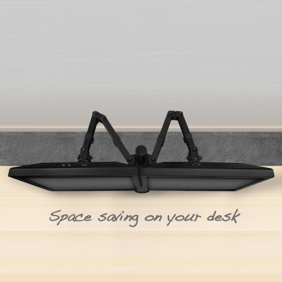 Стойка за 2 мониторa ACT AC8302, за бюро, Регулируема, 32