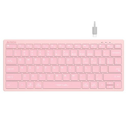 Keyboard FBX51C FSTyler, Bluetooth & 2.4G Wireless KB, Baby Pink