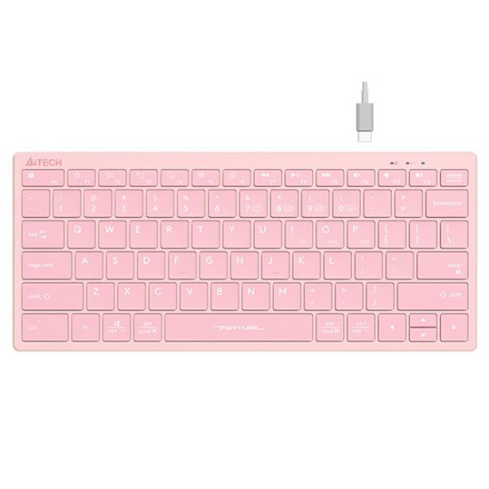 Keyboard FBX51C FSTyler, Bluetooth & 2.4G Wireless KB, Baby Pink