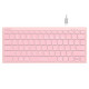 Keyboard FBX51C FSTyler, Bluetooth & 2.4G Wireless KB, Baby Pink
