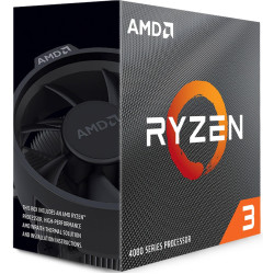 CPU AMD Ryzen 3 4100, AM4 Socket, 4 Cores, 8 Threads, 3.8GHz(Up to 4.0GHz), 6MB Cache, 65W, BOX