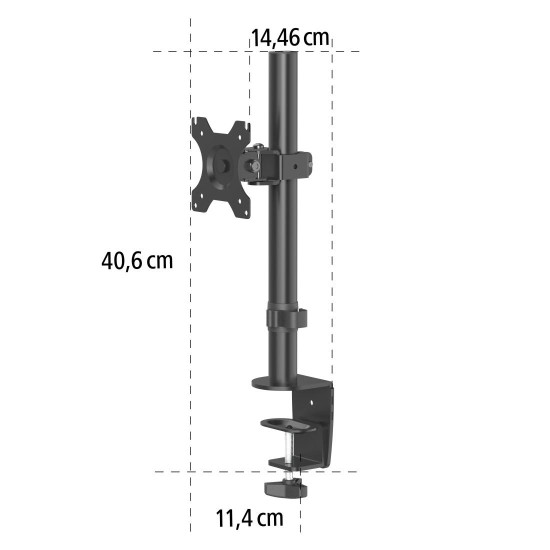 Hama Monitor Holder, Height-adjustable, Swivel / Tilt, 33 - 81 cm (13