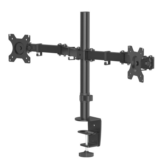 Hama Monitor Holder, 2 Monitors, Height-adjustable, Swivel/Tilt, 13