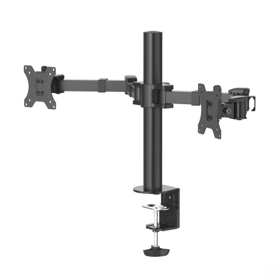 Hama Monitor Holder, 2 Monitors, Height-adjustable, Swivel/Tilt, 13