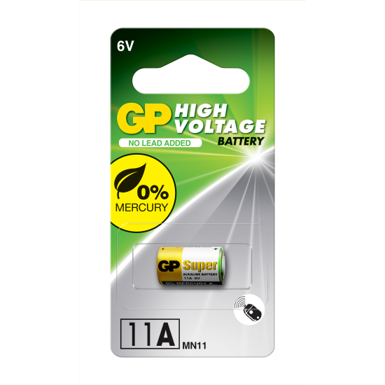 Алкална батерия GP А11 6V за дистанционни /5бр./pack цена за 1 бр./