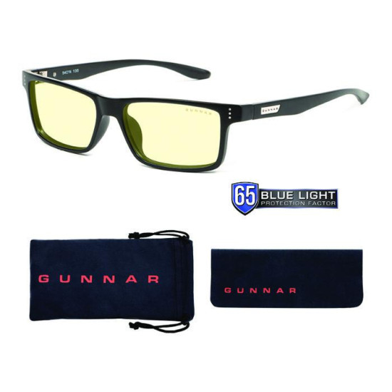 Computer glasses Gunnar Vertex Onyx, Amber Natural, Black