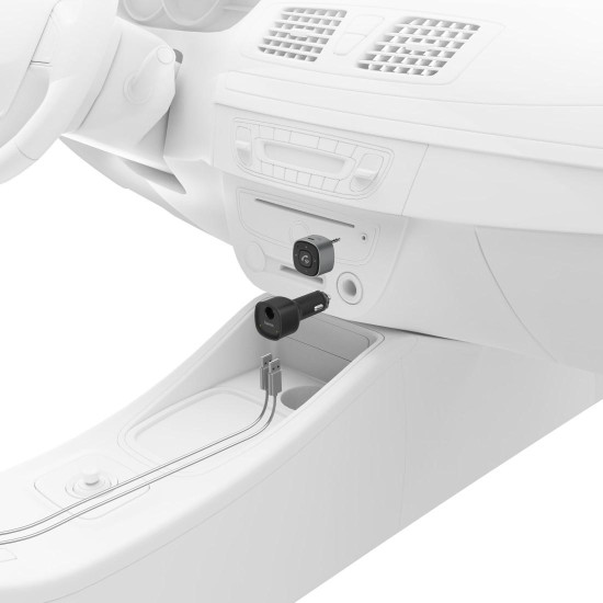 Блутут приемник за кола HAMA 3.5 мм жак, USB зарядно, 2.4 A, 14159