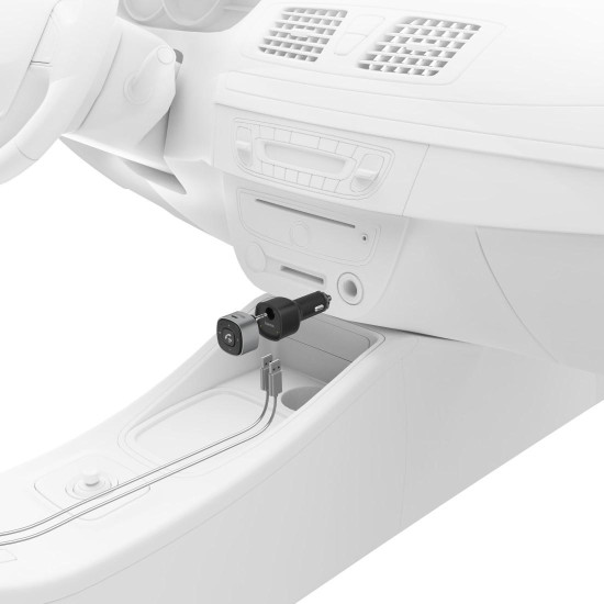 Блутут приемник за кола HAMA 3.5 мм жак, USB зарядно, 2.4 A, 14159