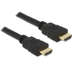 Delock Cable High Speed HDMI with Ethernet – HDMI A male > HDMI A male 4K 25 cm