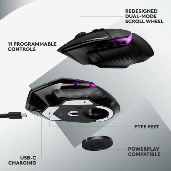 Gaming Mouse Logitech G502 X Plus Black Lightsync RGB