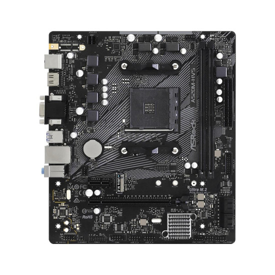 Дънна платка ASRock A520M-HVS, Socket AM4, mATX
