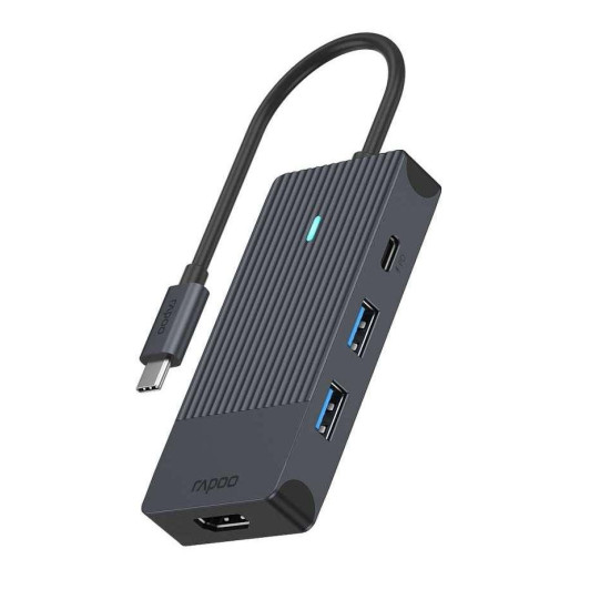 USB-C Multiport Adapter, 4 port, RAPOO-11409