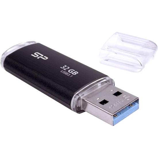 USB stick SILICON POWER Blaze B02, 32GB, USB 3.2 Gen 1, Black