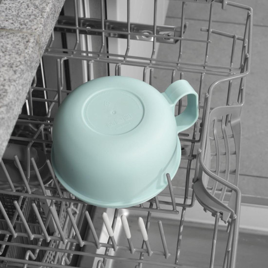 Xavax Round Lunch Box, for Microwave, with Cutlery, 1100 ml, pastel blue / grey