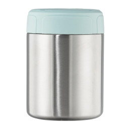 Xavax Stainless Steel Thermal Mug, 500 ml, Leak-proof Soup Mug, pastel blue