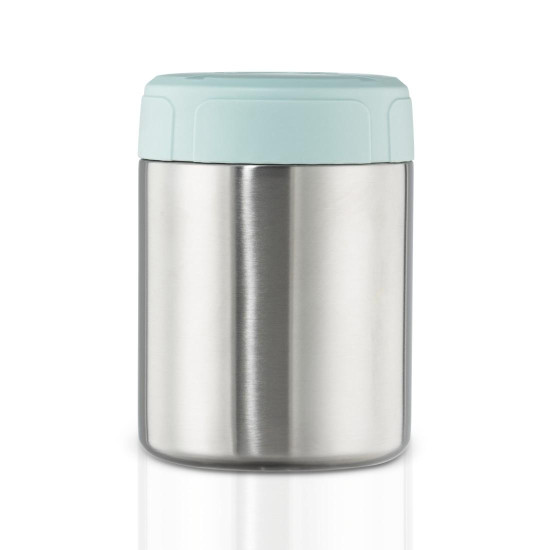 Xavax Stainless Steel Thermal Mug, 500 ml, Leak-proof Soup Mug, pastel blue