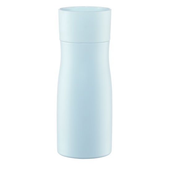 Xavax Thermal Mug, 400 ml, Insulated Mug To Go with Drinks Opening, pastel blue