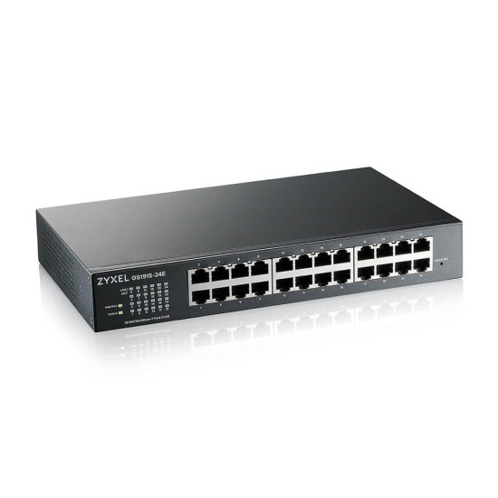 Switch 24-port ZyXEL GS1915-24E, Gigabit, managed, standalone or Nebula management, rack mount