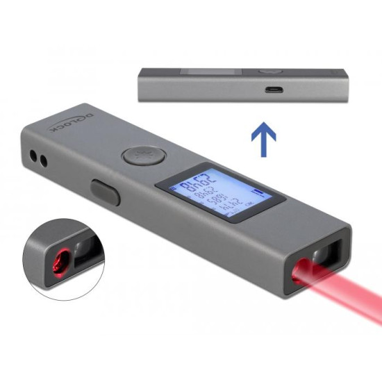 Delock Laser Distance Meter 3 cm - 40 m